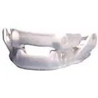 This image shows a functional orthodontic appliance , likely used for treating snoring or sleep apnea.